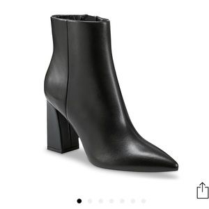 Marc Fisher Garina Bootie Size 9 Black Leather
